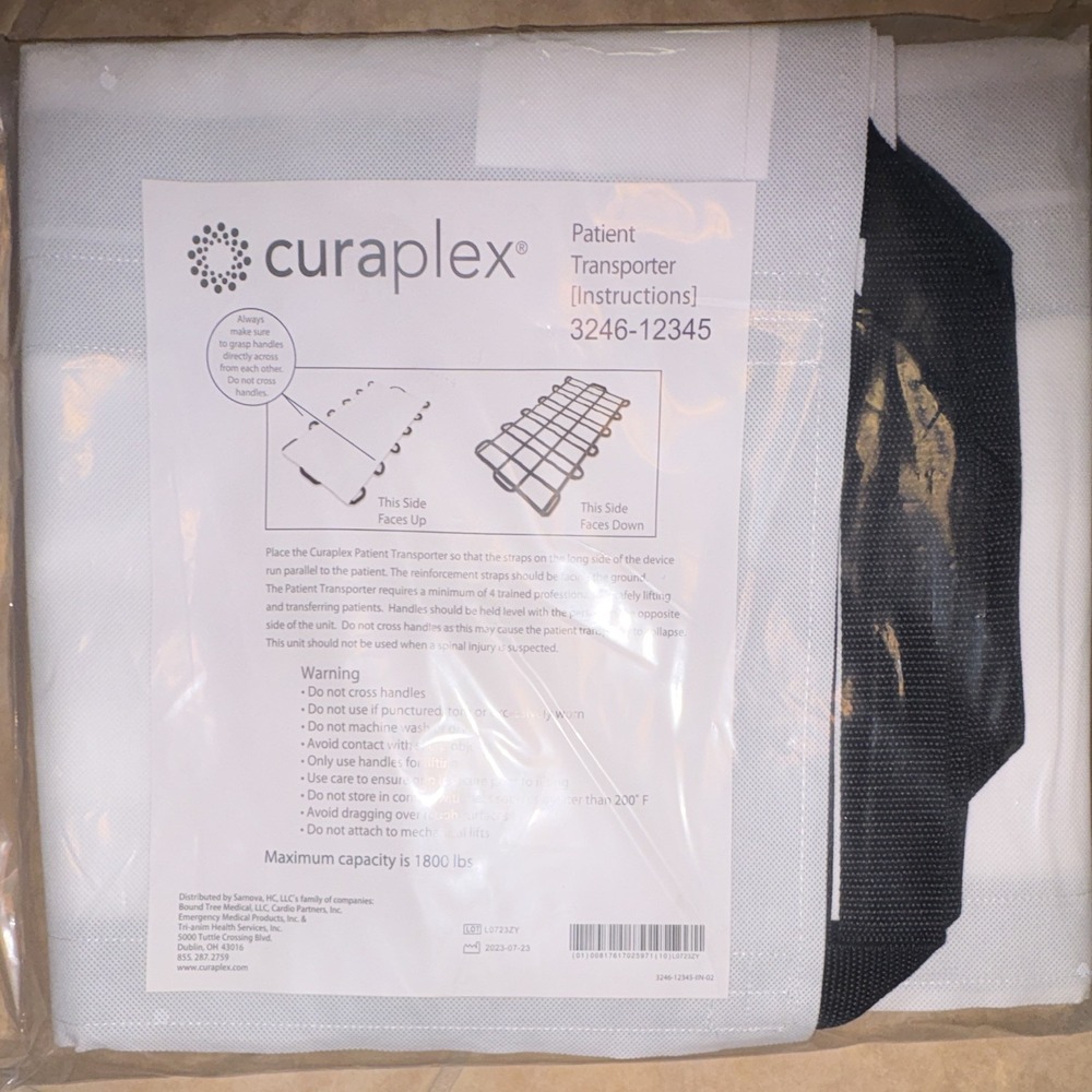 Curaplex Patient Transporter 3246-12345 Portable Patient Transport White